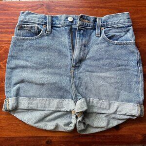 Urban Outfitters BDG Mom High Rise Light Wash Jean Shorts